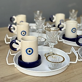 30 parça Nazar Kahve Sunum Seti