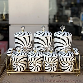 Arow Lüks Porselen Baharat Takımj