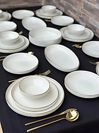 27 parça Carmen Soft Lüks Yemek Takımı